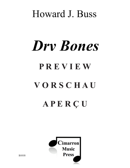 Produktgalerie: Seite 2 von 15 Dry Bones , , (Flöte, Klarinette, Oboe und Fagott)