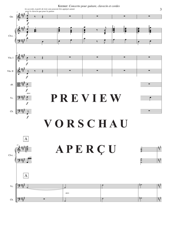 Product gallery: Page 4 of 21 Concerto pour guitare, clavecin et orchestre à cordes , , (guitar, harpsichord + string orchestra)