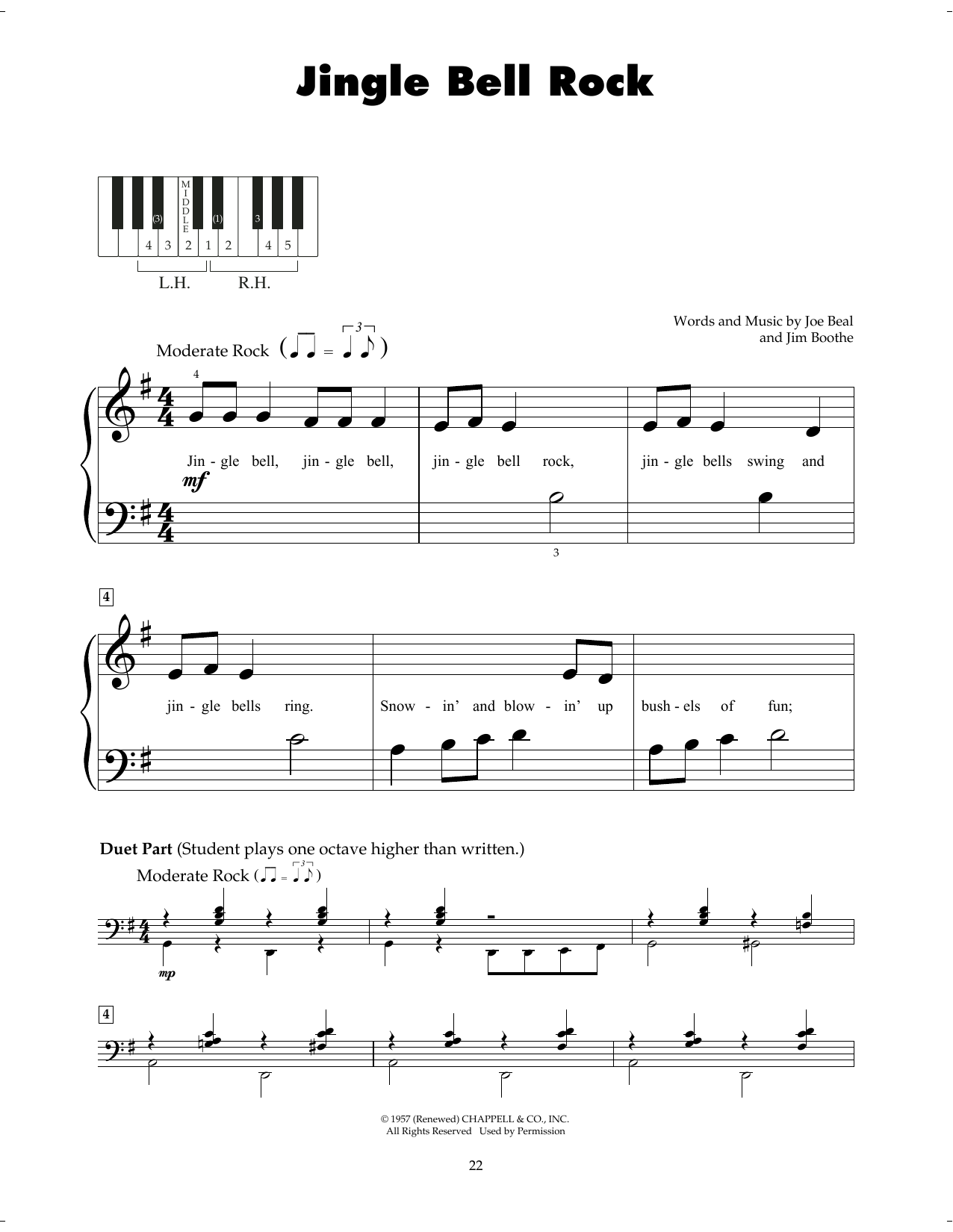 Produktgalerie: Seite 1 von 1 Jingle Bell Rock, Bobby Helms, Klavier