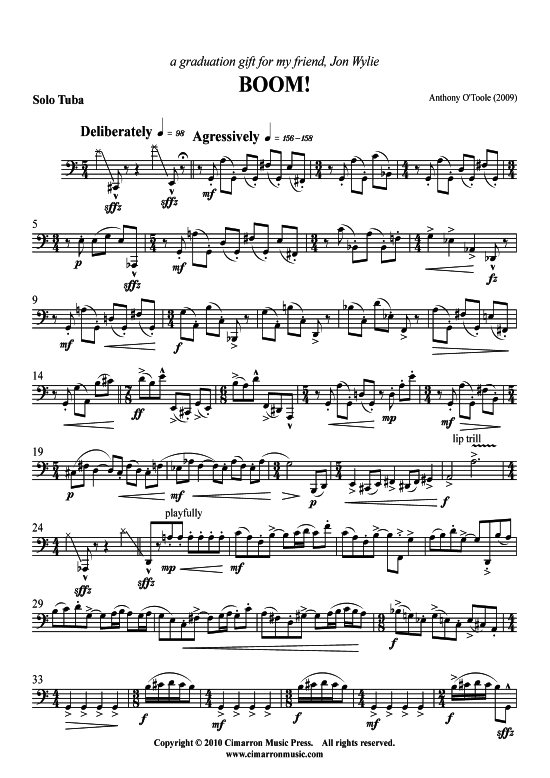 Product picture to: Boom Anthony O'Toole