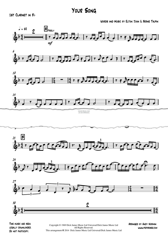 gallery: Your Song, John Elton, Klarinette, Saxophon