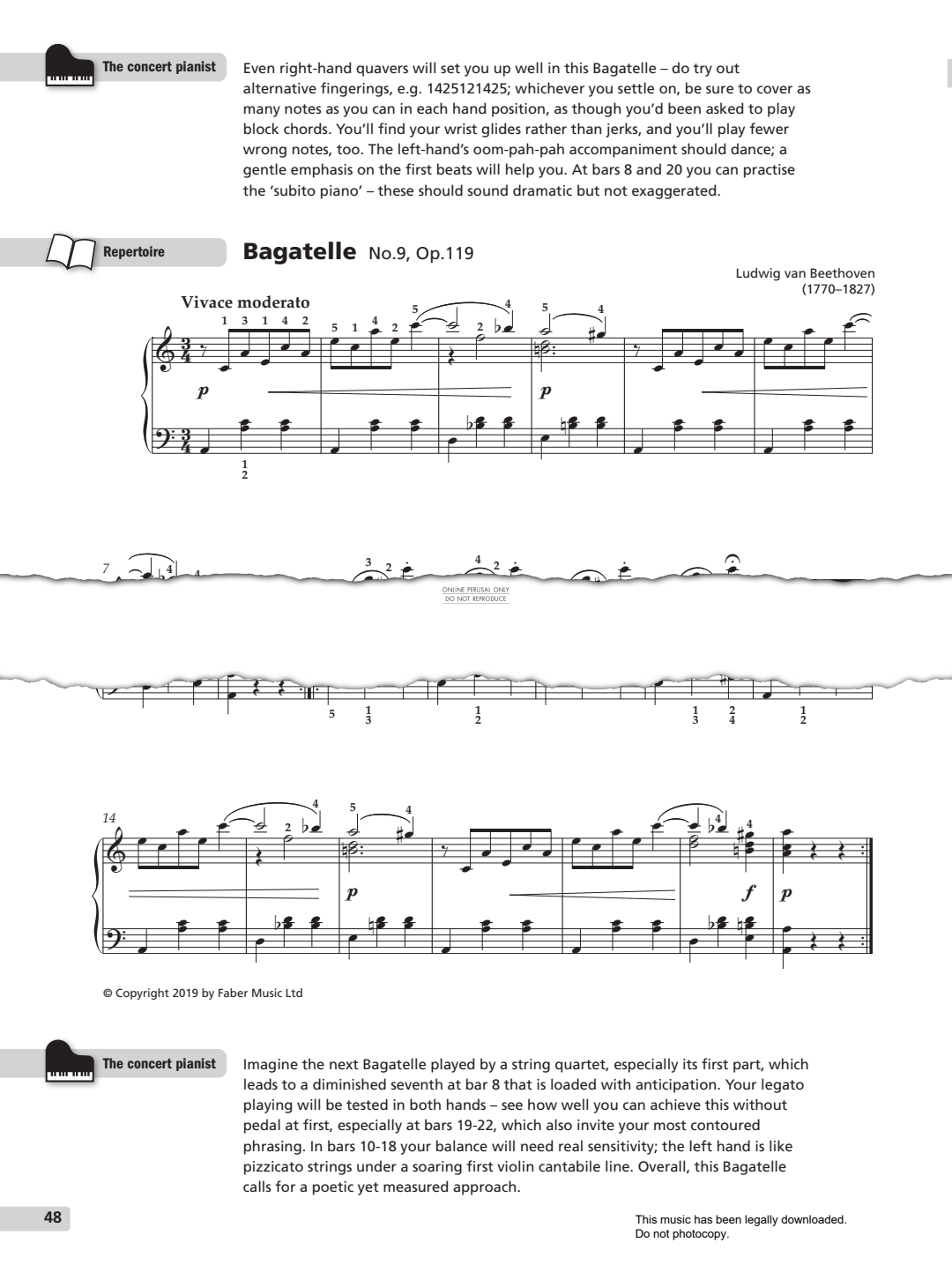 Produktgalerie: Seite 1 von 1 Bagatelle No.9, Op.119, Ludwig van Beethoven, Klavier