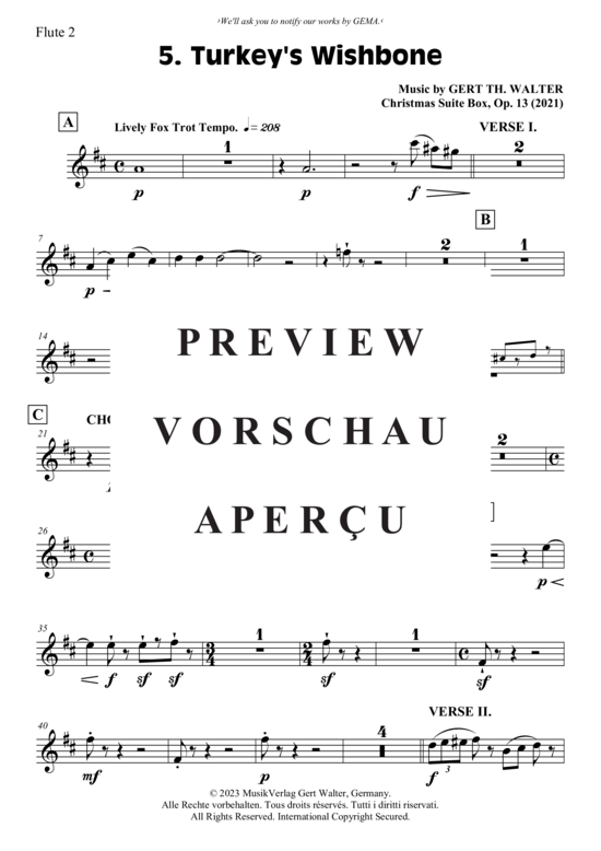 gallery: Turkey´s Wishbone (Kammer Orchester) , , (Bläser, Streicher + Pauken)