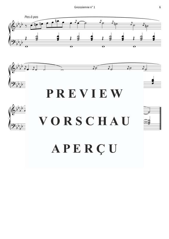 gallery: Trois Gnossiennes, , (Klavier Solo)