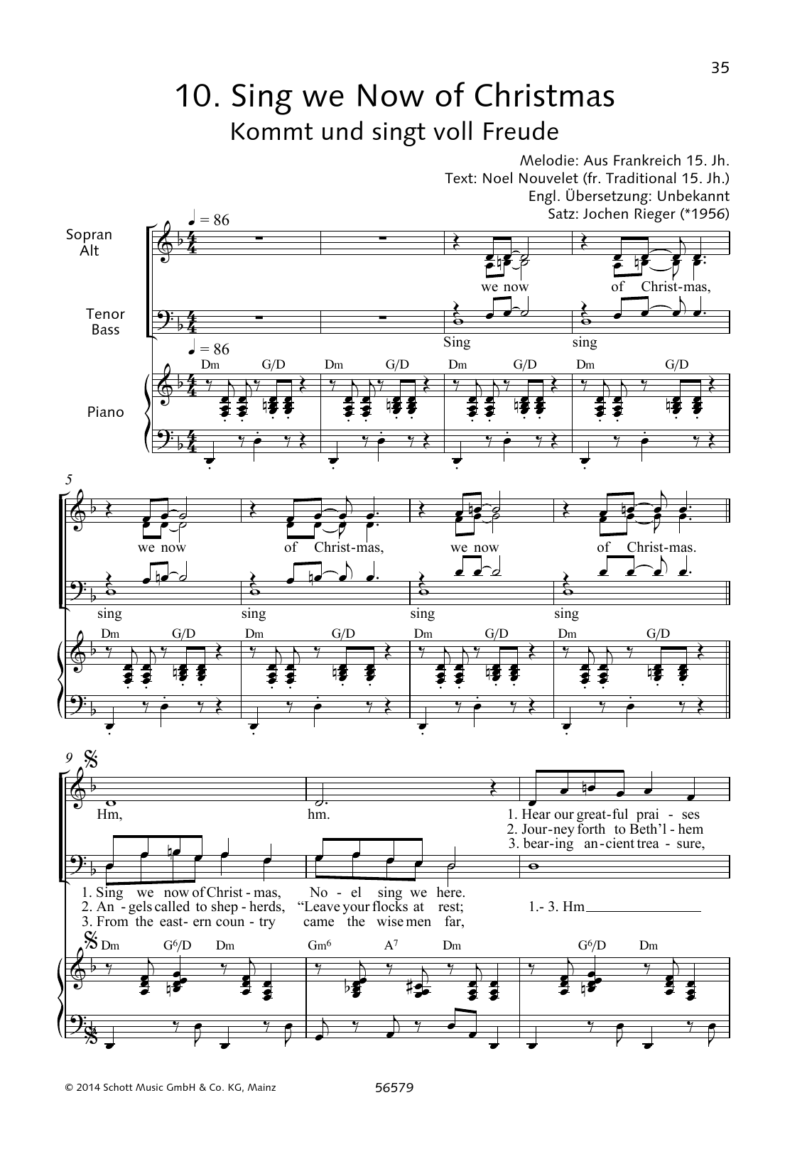 Product gallery: Page 1 of 1 Sing We Now of Christmas, Jochen Rieger