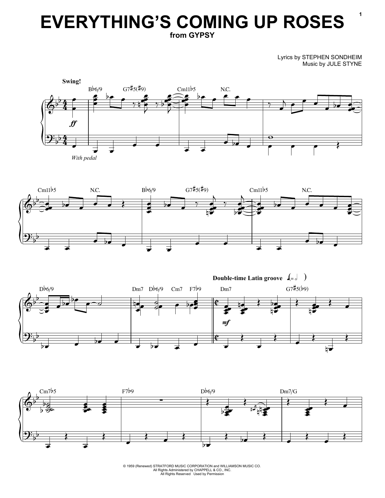 Product picture to:  Everything's Coming Up Roses - Stephen Sondheim