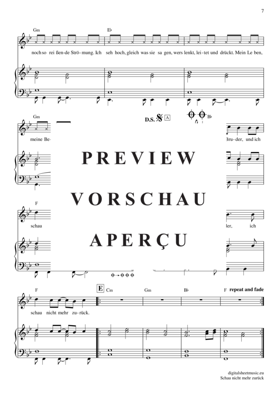 Produktgalerie: Seite 8 von 8 Schau nicht mehr zurück , Xavas, Klavier und Gesang