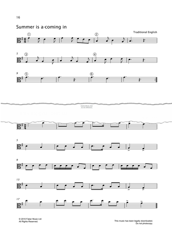 Produktgalerie: Seite 1 von 1 Summer Is A-Coming In, English Traditional, Viola