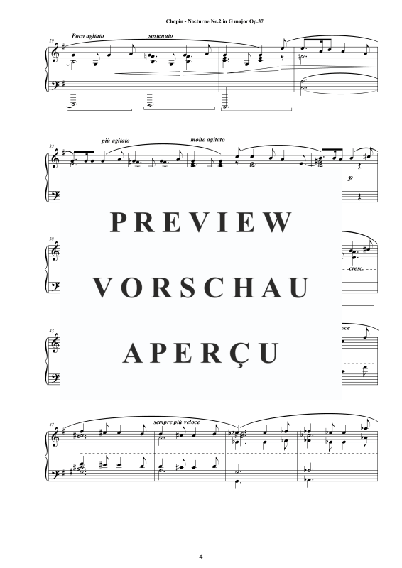 Product gallery: Page 5 of 10 Nocturne No. 2 in G major Op. 37, , Solo Piano