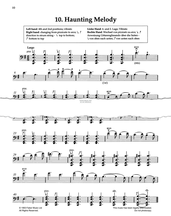 Produktgalerie: Seite 1 von 1 Haunting Melody, Pat Legg, Violoncello