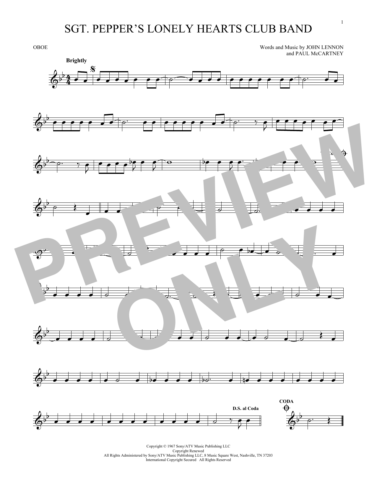 Produktgalerie: Seite 1 von 1 Sgt. Pepper's Lonely Hearts Club Band, The Beatles, Oboe