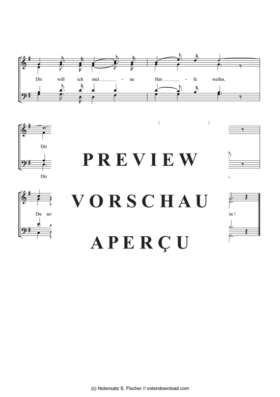 Product gallery: Page 2 of 2 Dich will ich, o Jehova, loben , , (mixed choir)