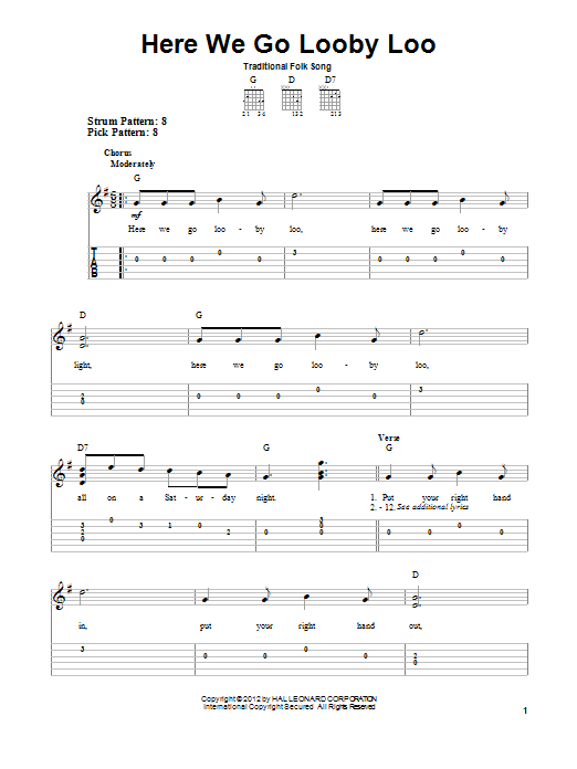 Product gallery: Page 1 of 1 Here We Go Looby Loo, Traditional Folk Song