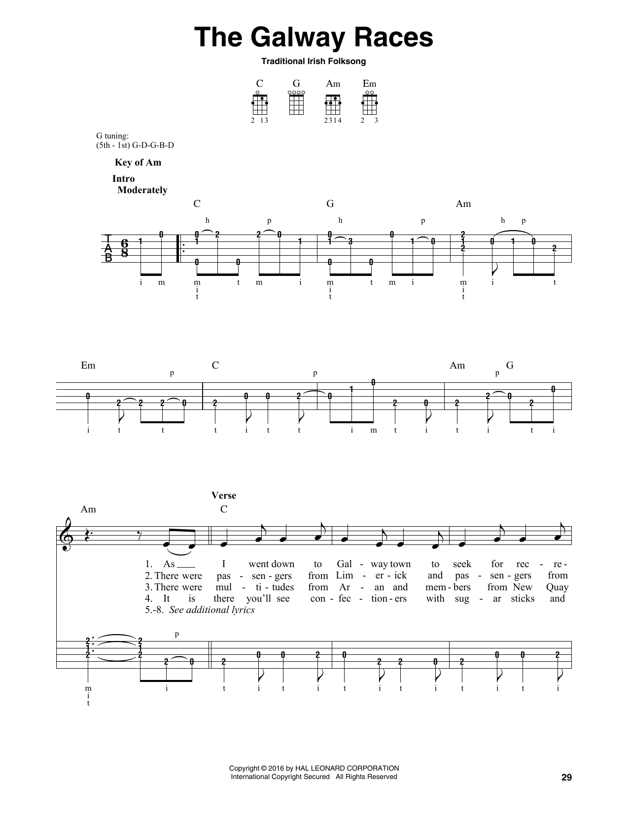 Product gallery: Page 1 of 1 The Galway Races, Traditional Irish Folk Song