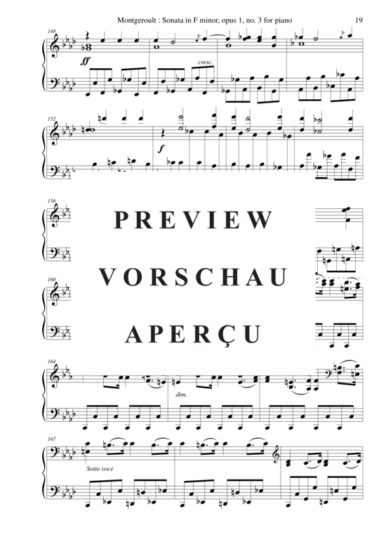 Product gallery: Page 20 of 21 Piano Sonata in F minor, Opus 1 no. 3 , Nicolas Horvath, Piano Solo