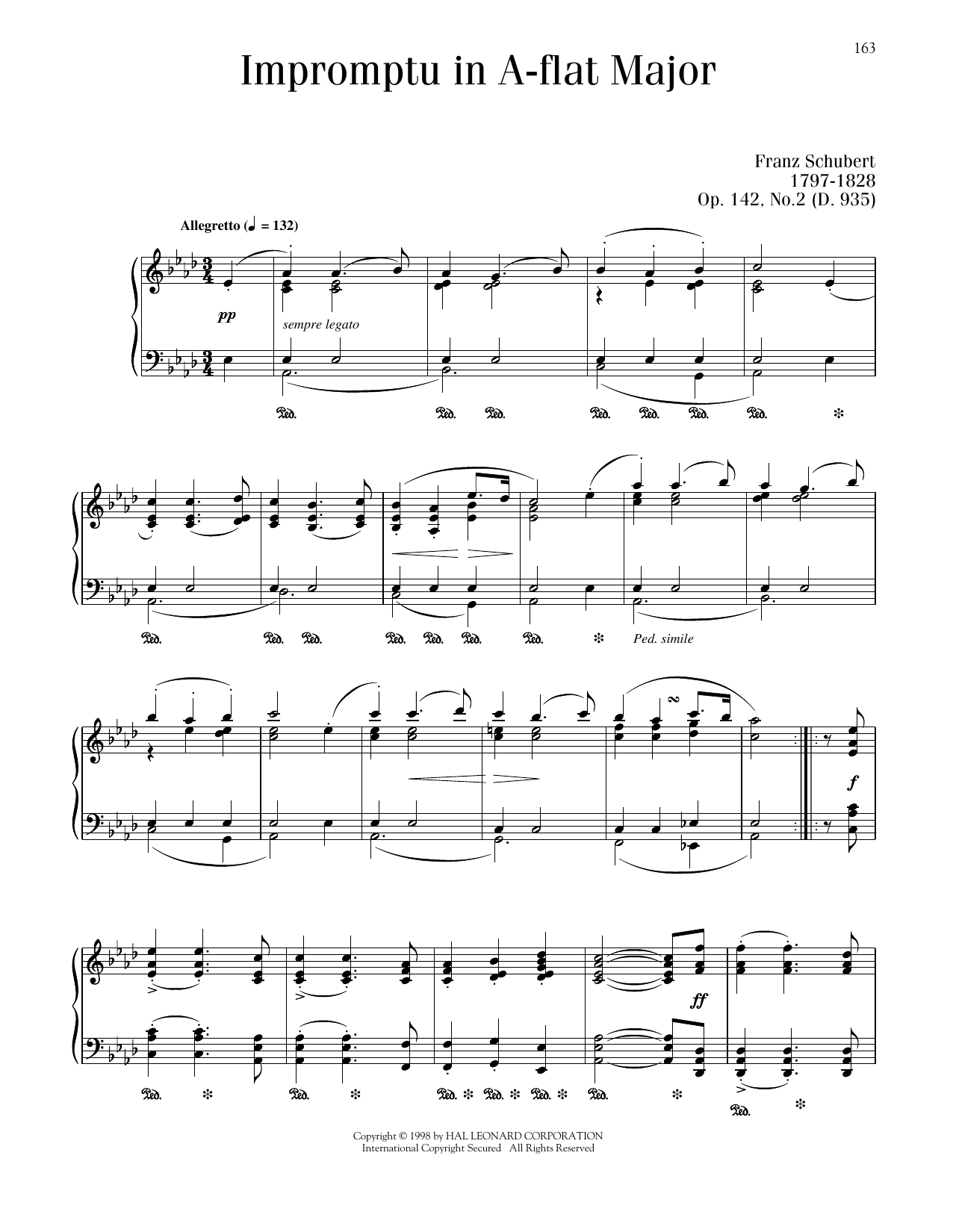 Product picture to: Impromptu In A-flat Major, Op. 142, No. 2