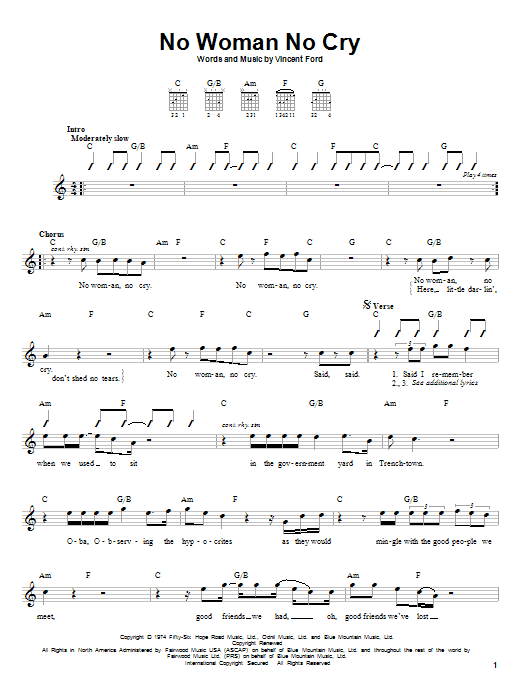 Produktgalerie: Seite 1 von 1 No Woman No Cry, Bob Marley, Gitarre