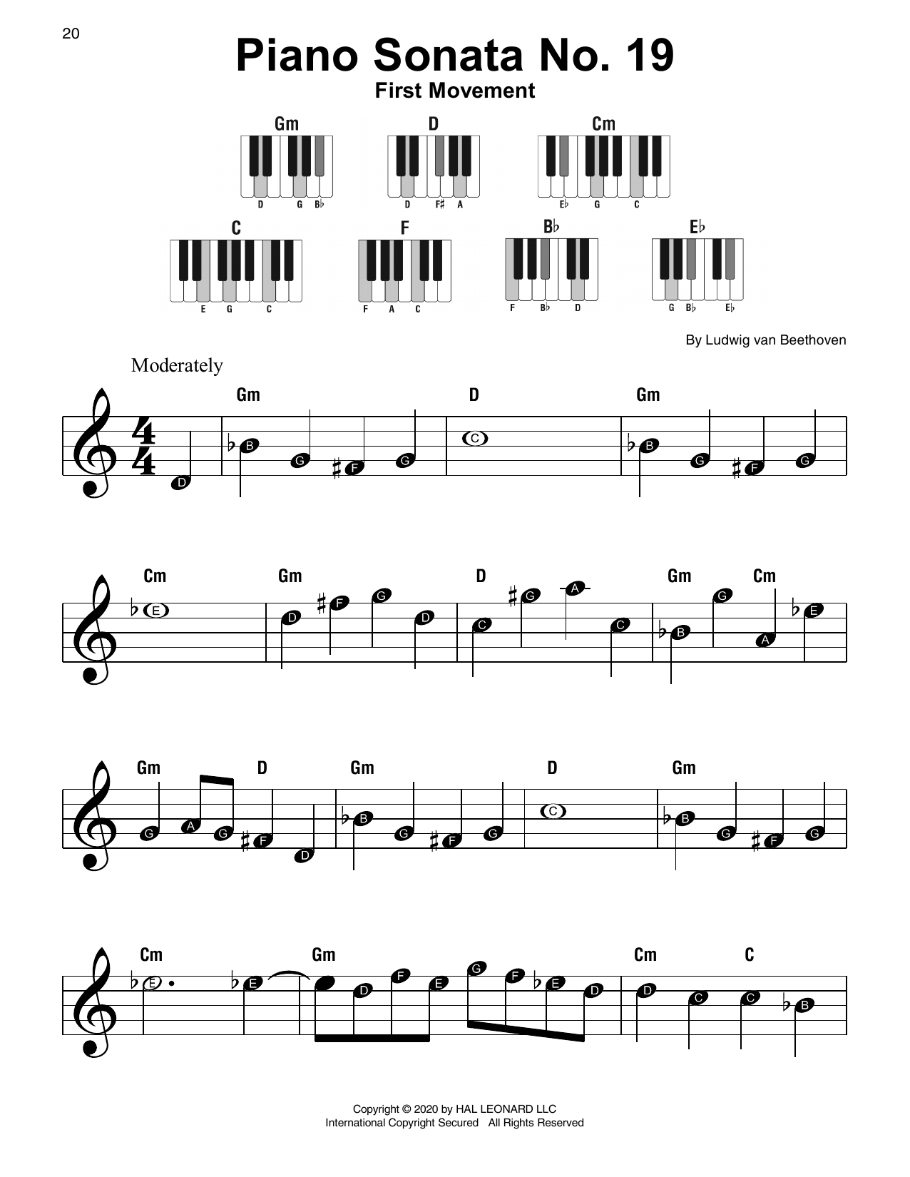 Produktbild zu: Piano Sonata No. 19, First Movement