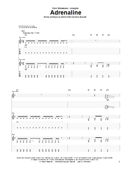 Product gallery: Page 1 of 1 Adrenaline, Shinedown
