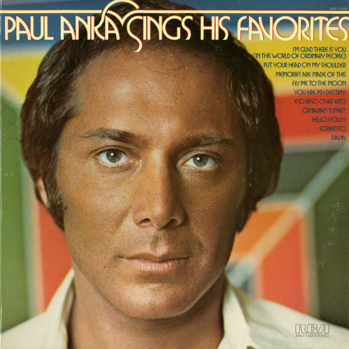cover: You Are My Destiny, Paul Anka