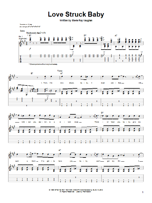 Product gallery: Page 1 of 1 Love Struck Baby, Stevie Ray Vaughan