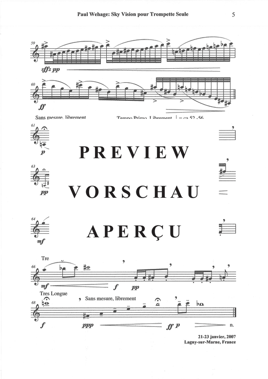 Produktgalerie: Seite 6 von 6 Sky Vision , , (Trompete Solo)