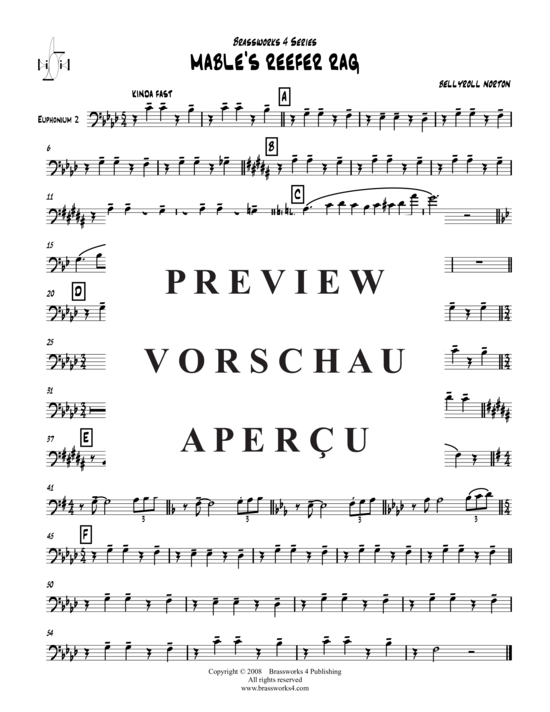 Product gallery: Page 7 of 11 Mable´s Reefer Rag , , (Tuba Quartet: 2x Baritone, 2xTuba)