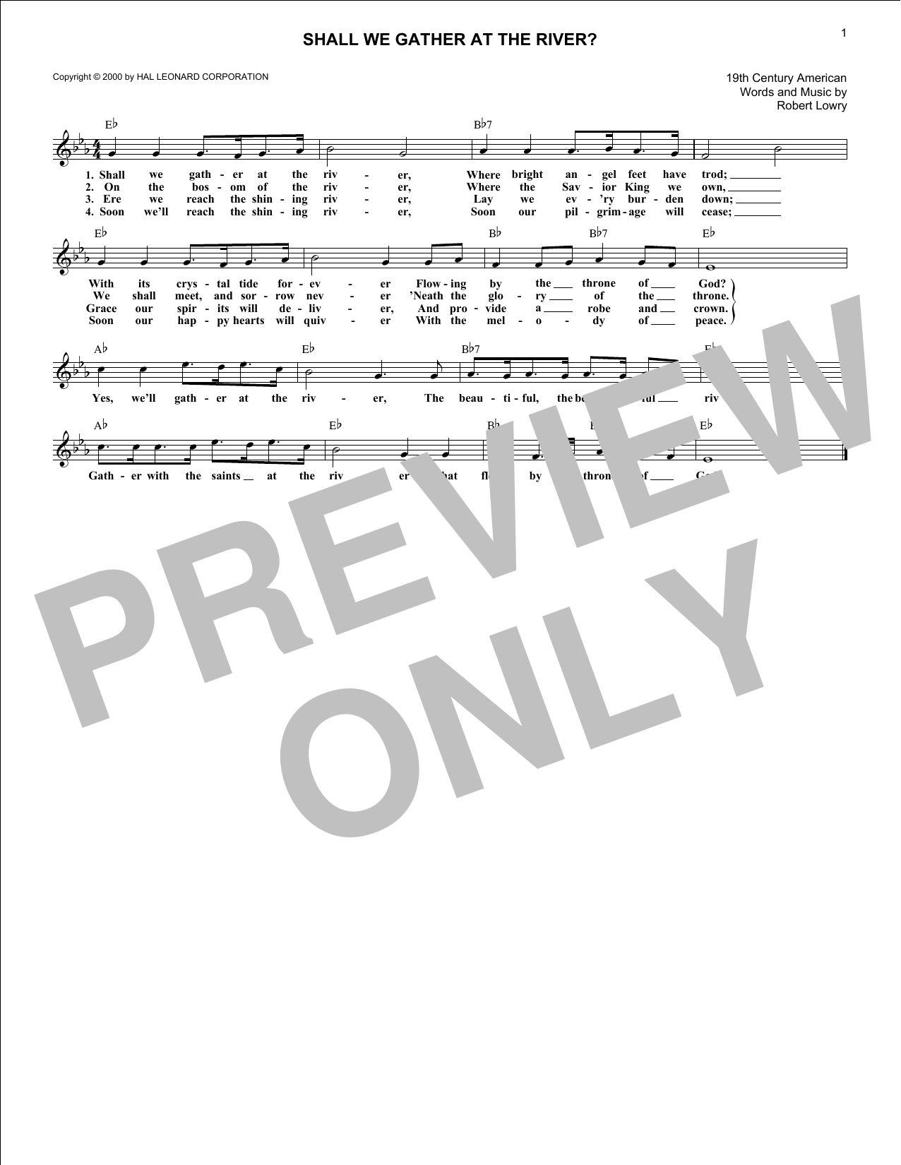 Produktbild zu: Shall We Gather At The River?