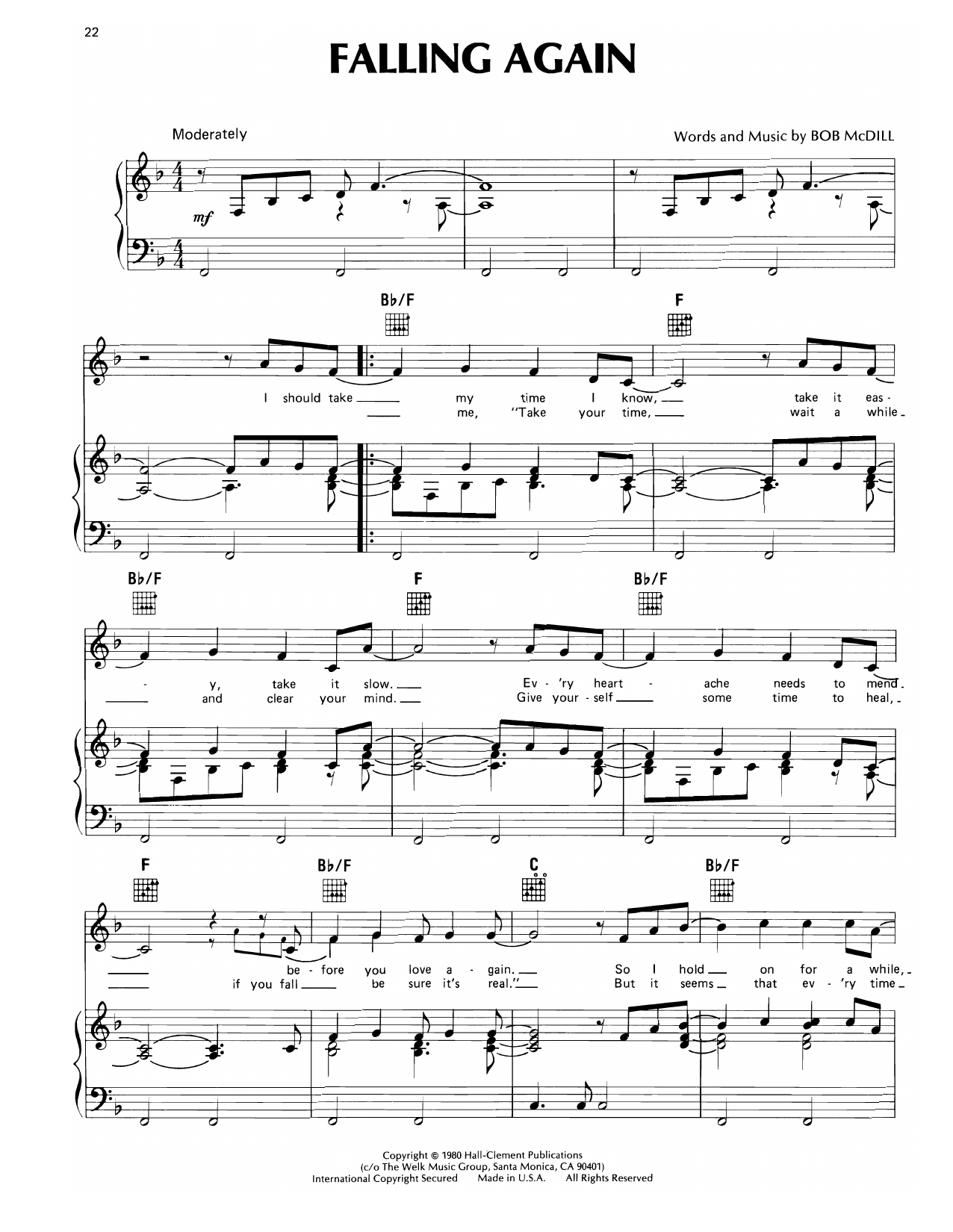 Produktbild zu: Falling Again