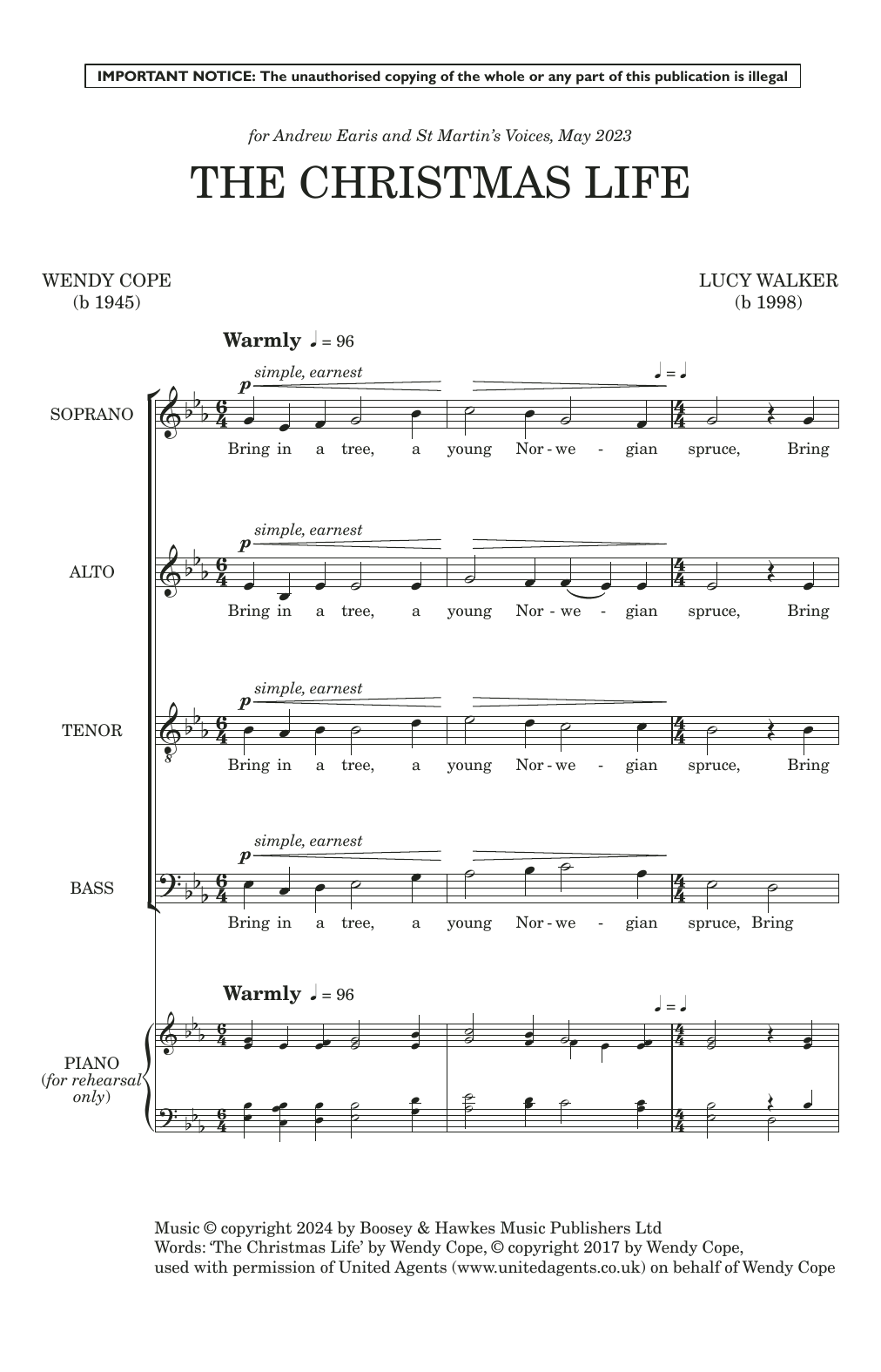 Produktgalerie: Seite 1 von 1 The Christmas Life, Lucy Walker, Chor
