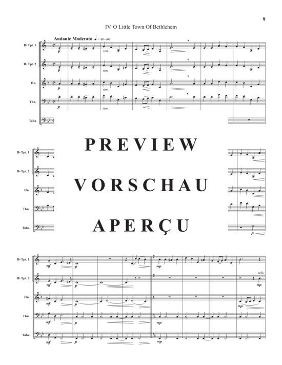 Produktgalerie: Seite 11 von 21 Four Christmas Carols , , (Blechbläserquintett)