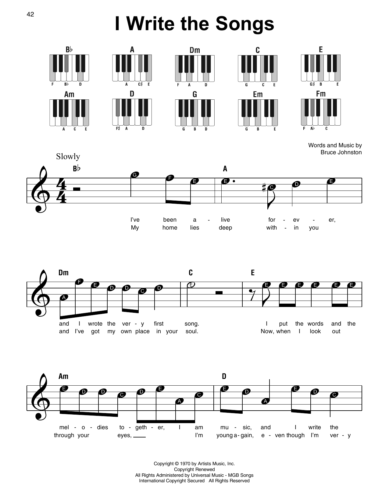 Product picture to: I Write The Songs