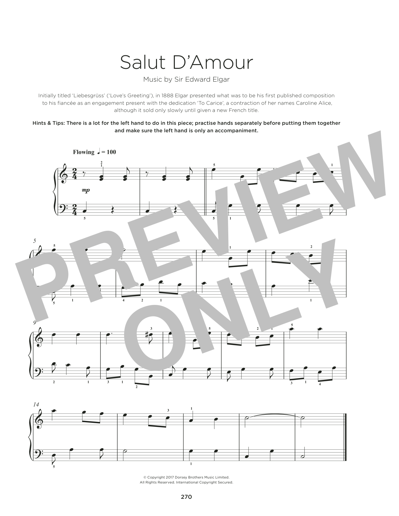 Product picture to: Salut D'amour (Greeting To Love)