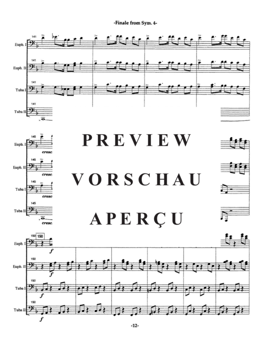 gallery: Finale from Symphony No. 4 , , (Tuba Quartett EETT)