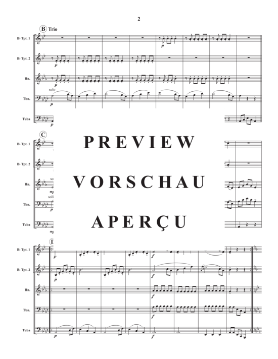 Produktgalerie: Seite 4 von 17 Deutscher Tanz Nr. 13 , , (Blechbläserquintett)