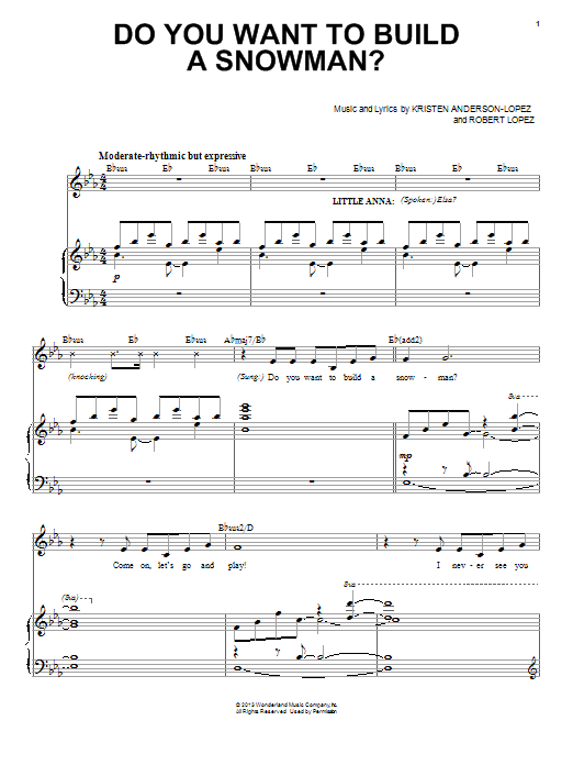 Produktbild zu: Do You Want To Build A Snowman? (from Frozen)