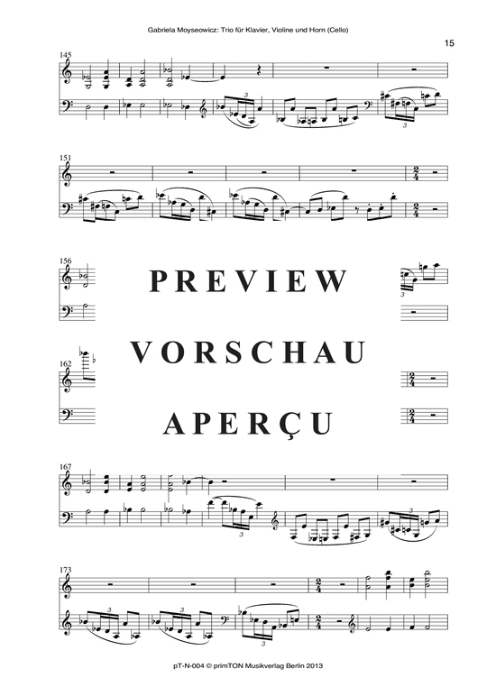 Product gallery: Page 20 of 21 TRIO, , piano, violin and horn/cello