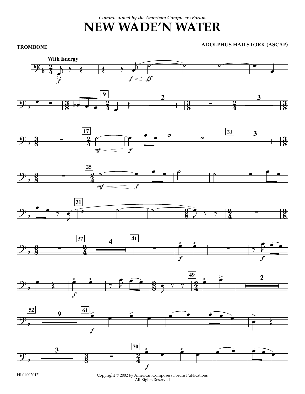 Produktbild zu: New Wade 'n Water - Trombone