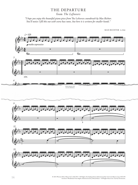 Product gallery: Page 1 of 1 The Departure (from 'The Leftovers'), Max Richter