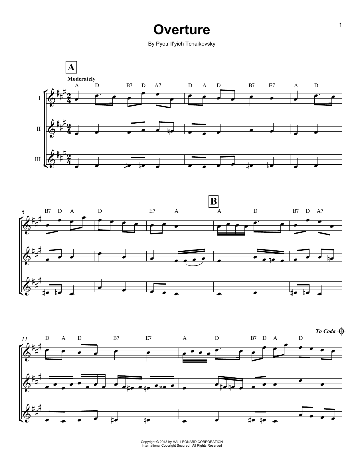 Product gallery: Page 1 of 1 Overture, Pyotr Il'yich Tchaikovsky