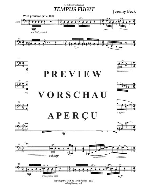 Product gallery: Page 4 of 5 Tempus Fugit , , (Tuba Solo)