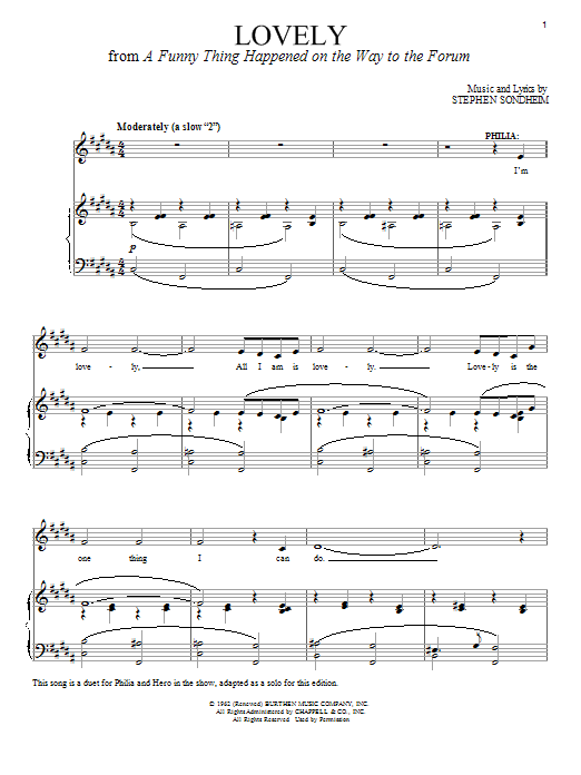 Produktbild zu: Lovely (from A Funny Thing Happened On The Way To The Forum)