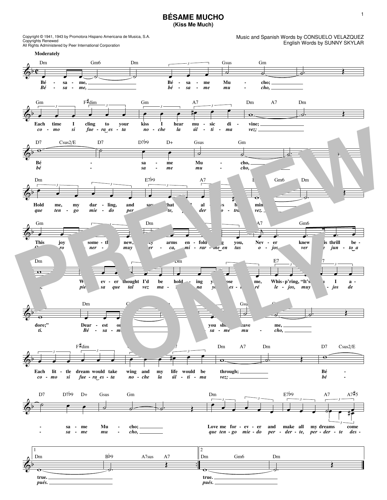 Product picture to: Besame Mucho (Kiss Me Much)