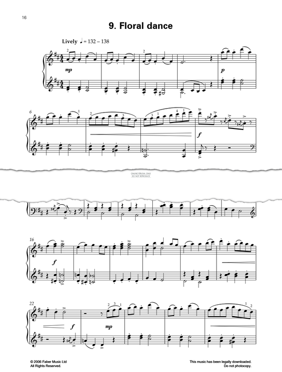 Produktgalerie: Seite 1 von 1 Floral Dance, Pam Wedgwood, Klavier