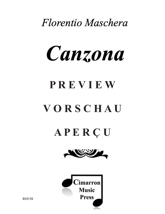 Produktgalerie: Seite 2 von 11 Canzona , , (Saxophonquartett SATB)