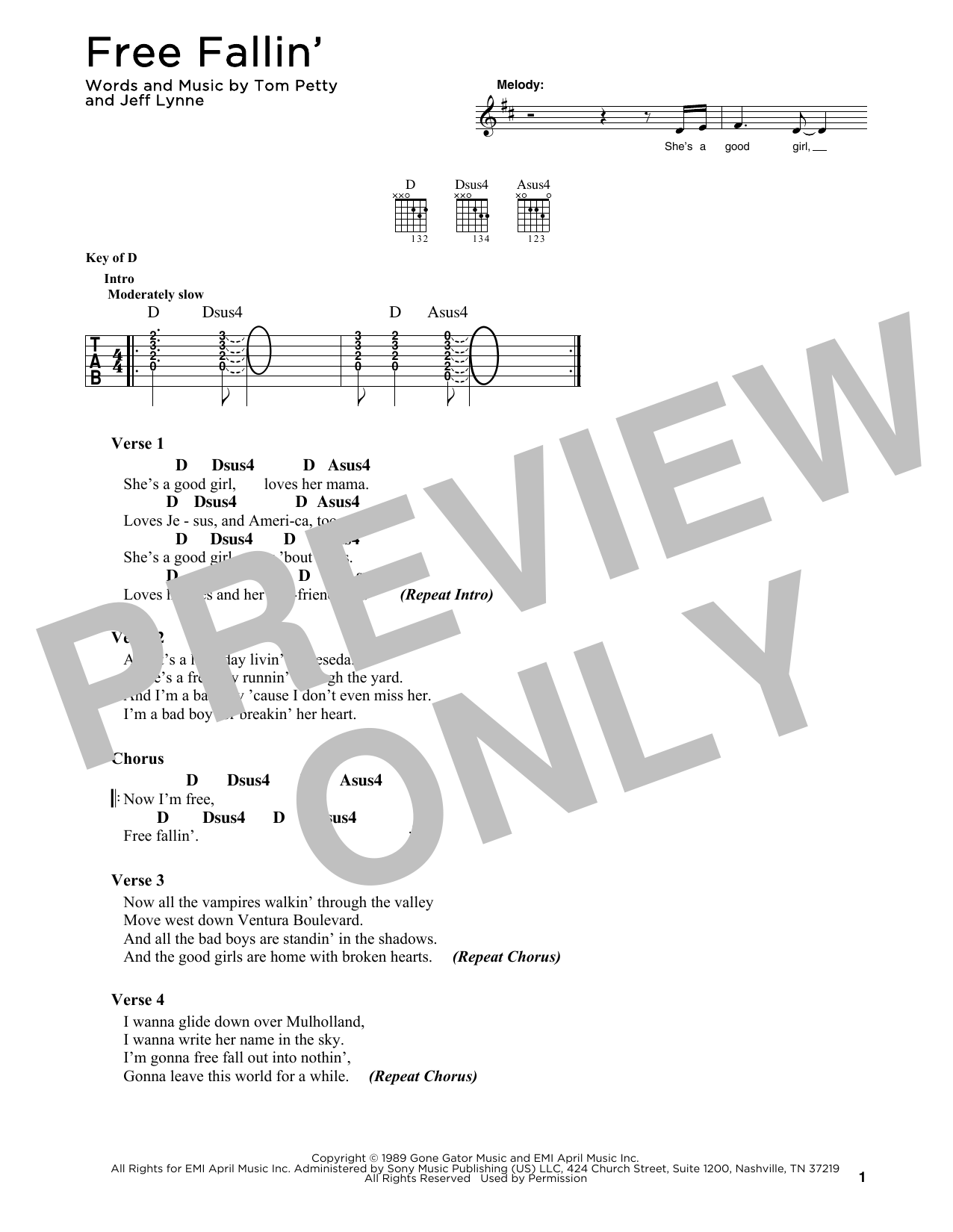Produktbild zu: Free Fallin'