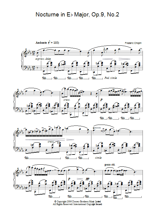 Product gallery: Page 1 of 1 Nocturne In Eb Major, Op. 9, No. 2, Frederic Chopin