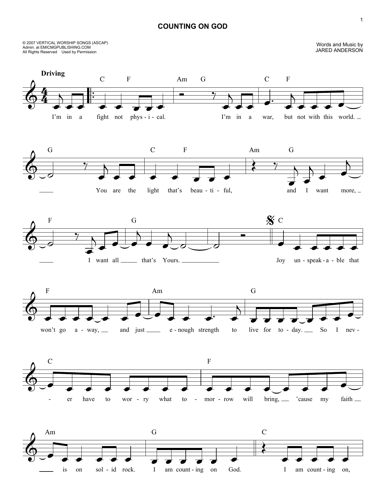 Produktbild zu: Counting On God
