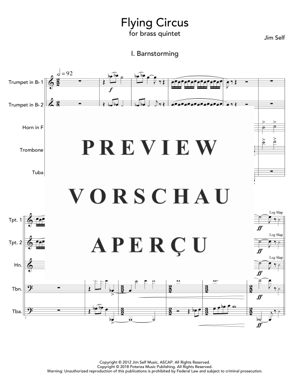 Produktgalerie: Seite 5 von 11 Flying Circus, , (Blechbläse Quintett)