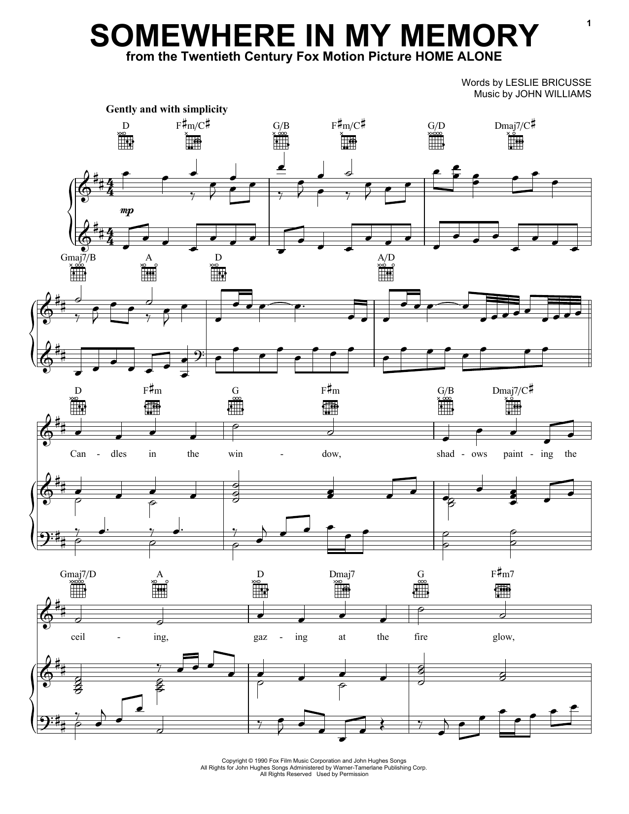 Produktgalerie: Seite 1 von 1 Somewhere In My Memory, John Williams, Gesang, Gitarre, Klavier
